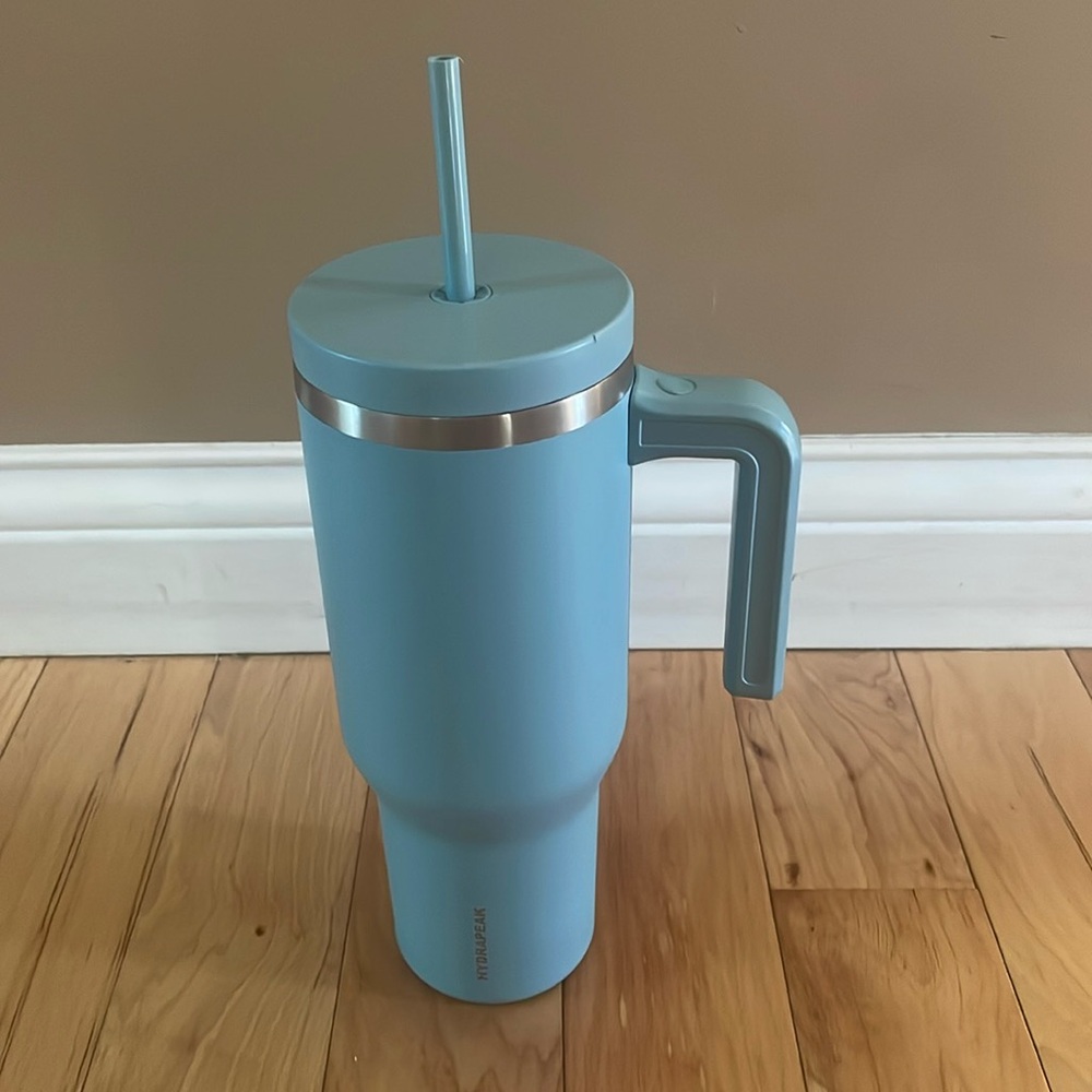 Blue Travel Mug with Handle